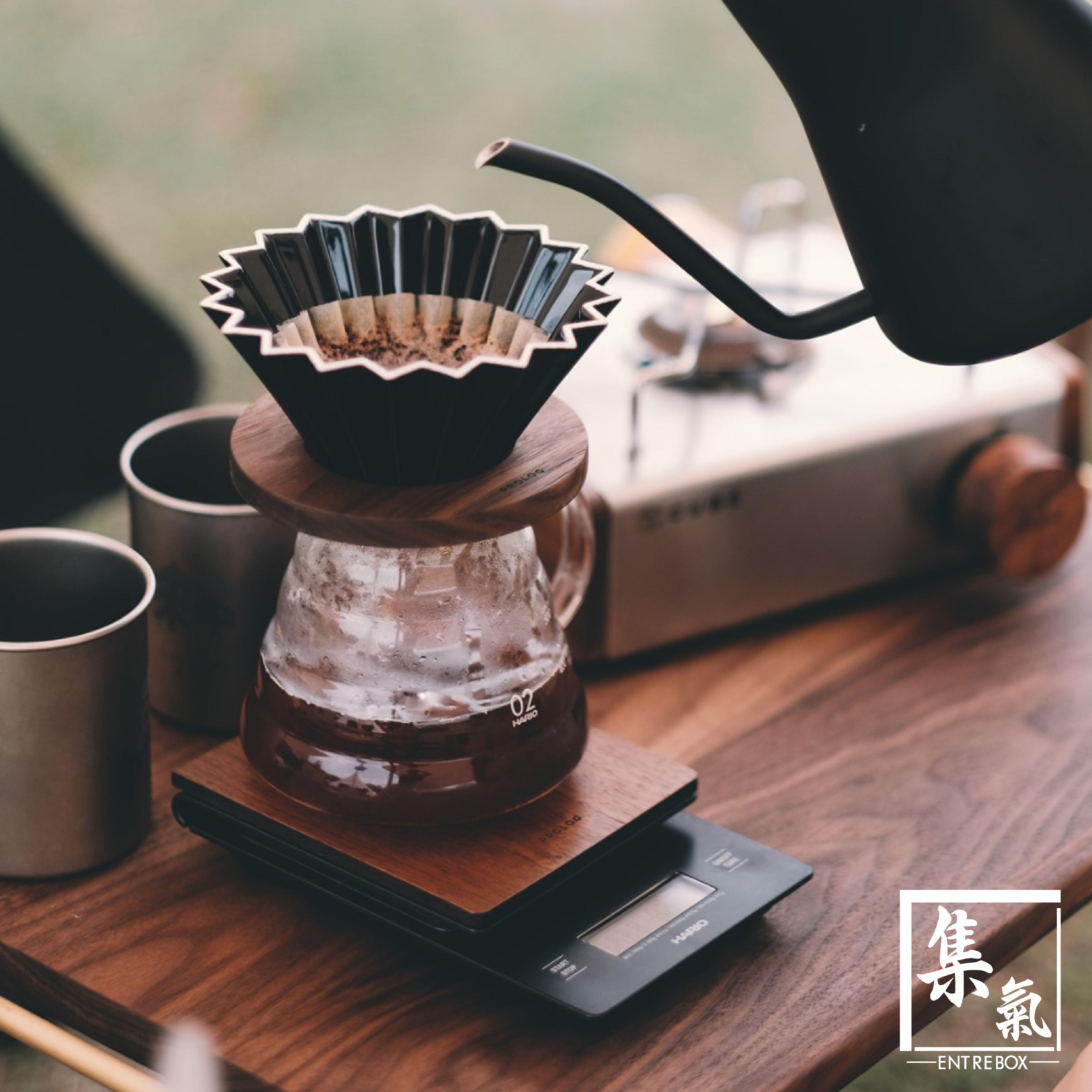 PROLOG Wooden Dripper Holder for Origami Dripper - PROLOG